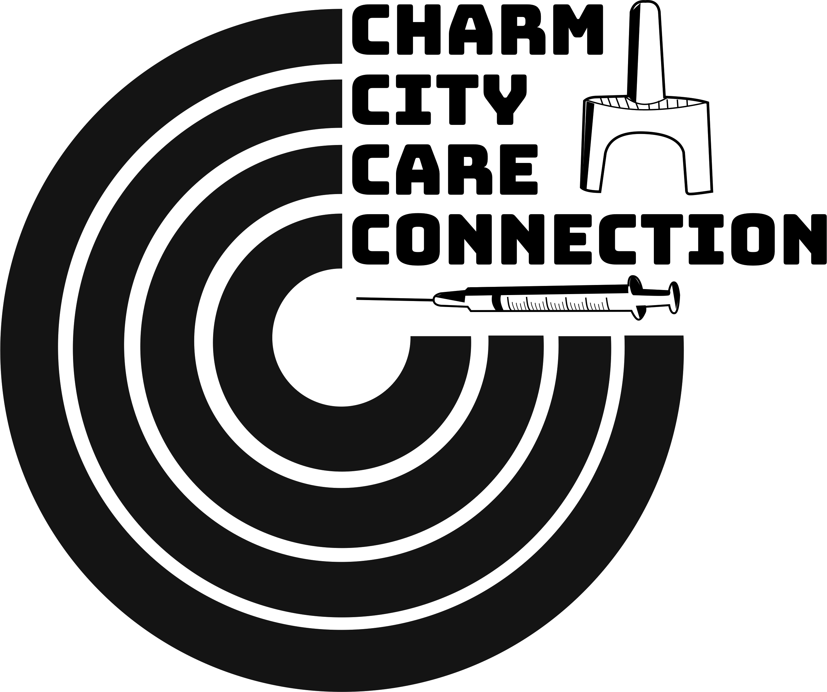 Logo for Charm City Care Connection. The logo is further described in the following paragraph.